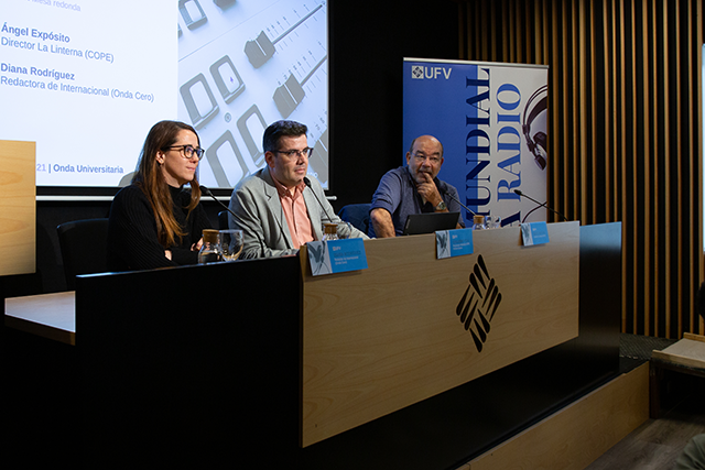 Diana Rodrguez, Guillermo Vila y ngel Expsito (izq. dch.)